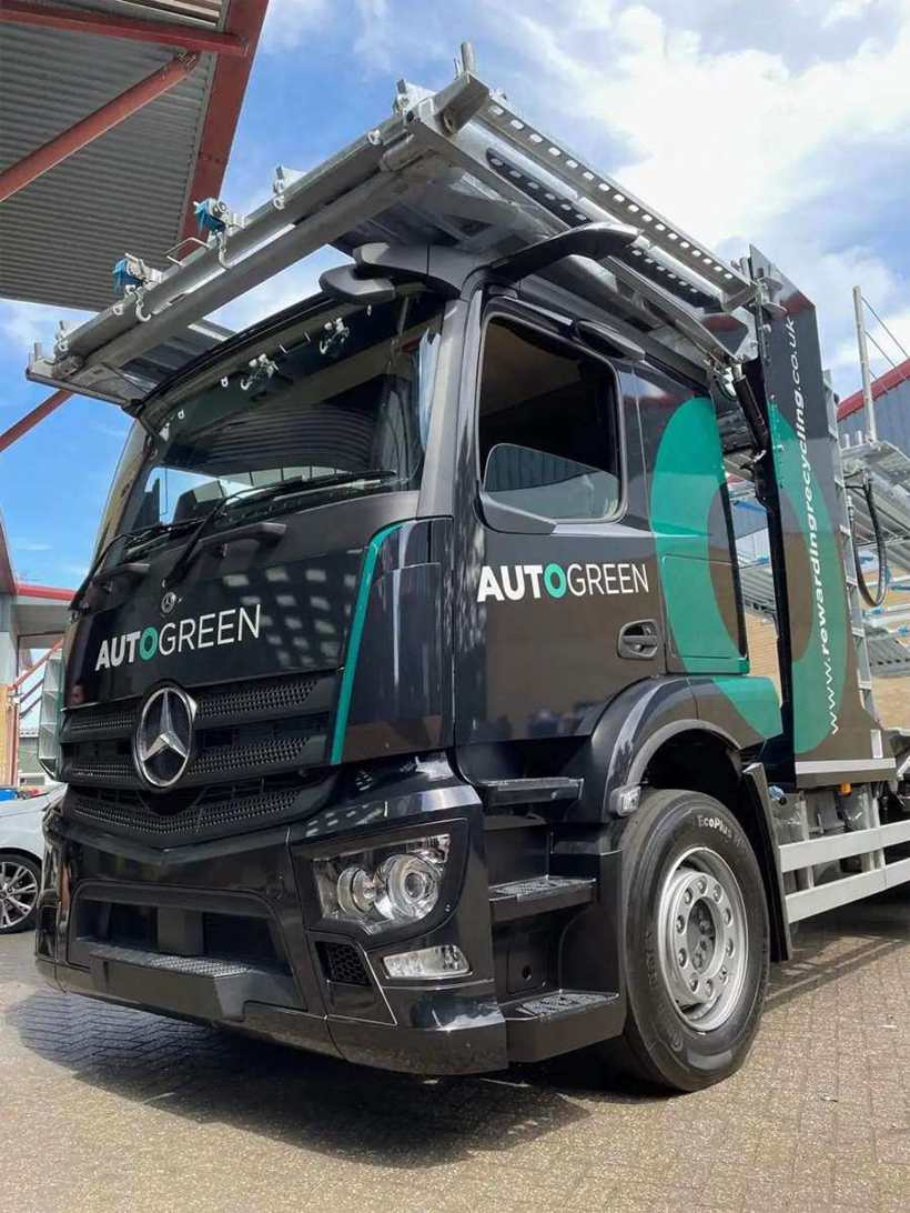 Autogreen lorry wrap